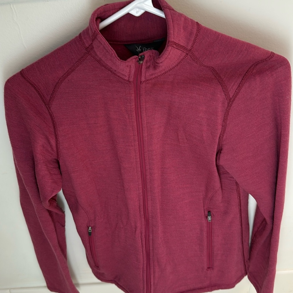 Ibex Merino wool zip up jacket